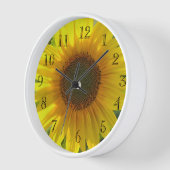 ひまわり花 壁時計 (傾斜)