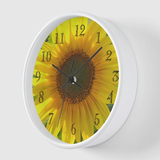ひまわり花 壁時計 (傾斜)