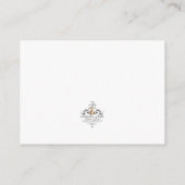 ひまわり花 – 結婚式招待状カード エンクロージャーカード (裏面)