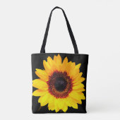ひまわり花+背中のみ。&アイディア トートバッグ (裏面)