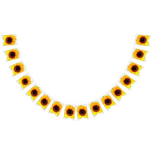ひまわり花+背中のみ。&アイディア バンティングフラッグ (全)