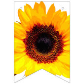 ひまわり花+背中のみ。&アイディア バンティングフラッグ (第2の旗)