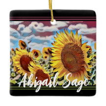 ひまわり芸術的のパーソナライズの分野クリスマス