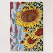 ひまわり芸術的の分野デジタルアート ジグソーパズル (縦)