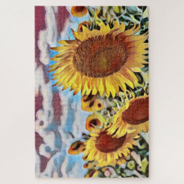 ひまわり芸術的の分野デジタルアート ジグソーパズル