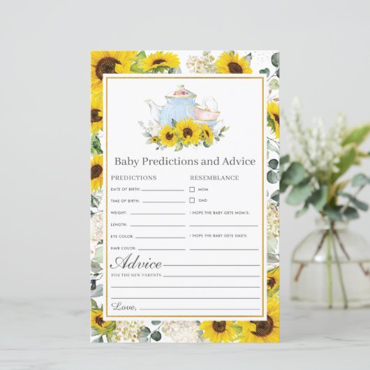 ひまわり茶パーティーベビー予測とアドバイス (スタンド正面)