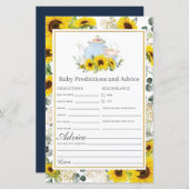 ひまわり茶パーティーベビー予測とアドバイス (正面/裏面)