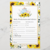 ひまわり茶パーティーベビー予測とアドバイス (正面)