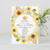 ひまわり茶パーティー茶2歳 招待状 (スタンド正面)