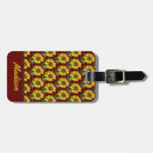 ひまわり荷物タグ – オプションのパーソナライズ ラゲッジタグ (正面横)