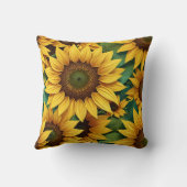 ひまわり葉付き クッション (裏面)