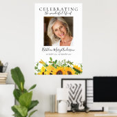 ひまわり葬儀歓迎 ポスター (ホームオフィス)