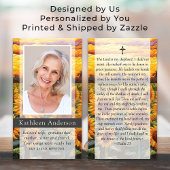 ひまわり葬儀記念祈りの言葉カード