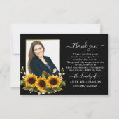 ひまわり葬式サンキューカード サンキューカード (正面)