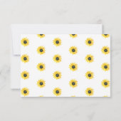 ひまわり葬式悔やみや弔慰ありがとう ノートカード (裏面)