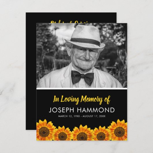 ひまわり葬祭令 |ありがとうございます (正面/裏面)