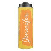 ひまわり蜂の名前を追加カスタム贈り物 タンブラー (正面)