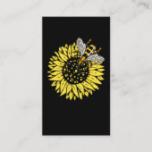 ひまわり蜂の恋人の養蜂家はちみつ養蜂 名刺 (正面)