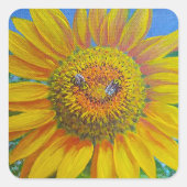 ひまわり蜂シール スクエアシール (正面)