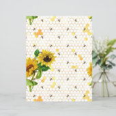 ひまわり蜂スクラップブック紙シート (スタンド正面)