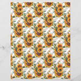 ひまわり蜂スクラップブック紙シート