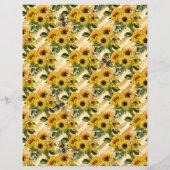 ひまわり蜂スクラップブック紙シート (裏面)