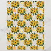 ひまわり蜂スクラップブック紙シート (裏面)