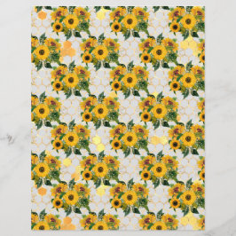 ひまわり蜂スクラップブック紙シート