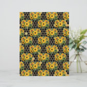 ひまわり蜂スクラップブック紙シート (スタンド正面)