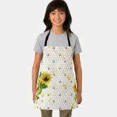 ひまわり蜂ハイブハニカムゴールデンハニーエプロン エプロン (インサイチュ)