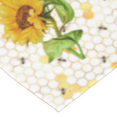 ひまわり蜂ハイブハニカムゴールデンハニー テーブルクロス (アングル)