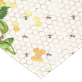 ひまわり蜂ハイブハニカムゴールデンハニー ミディアムテーブルランナー (コーナー)