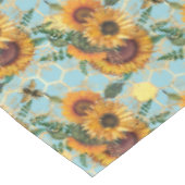 ひまわり蜂ハイブハニカムゴールデン テーブルクロス (アングル)