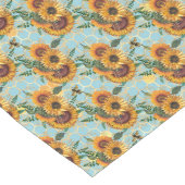 ひまわり蜂ハイブハニカムゴールデン ロングテーブルランナー (コーナー)