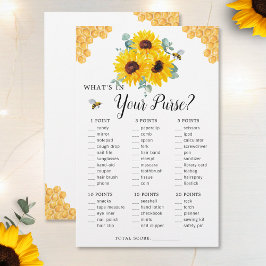 ひまわり蜂ハニカム財布ブライダルシャワーゲーム