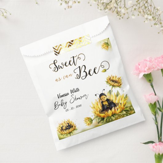 ひまわり蜂フローラ赤ちゃんシャワー フェイバーバッグ (封をした状態)