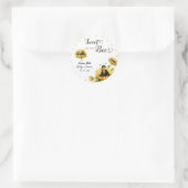 ひまわり蜂フローラ赤ちゃんシャワー ラウンドシール (バッグ)