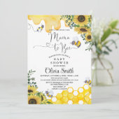 ひまわり蜂ママへビーフローラベイビーシャワー 招待状 (スタンド正面)