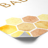 ひまわり蜂蜜ビーベイビーシャワーへようこそ ポスター (角)