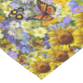 ひまわり蝶テーブルクロス テーブルクロス (アングル)