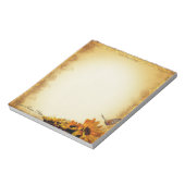 ひまわり蝶メモ帳 ノートパッド (回転)