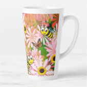 ひまわり蝶（昆虫）マルハナバチラテマグカップ カフェラテマグ (右)