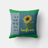 ひまわり装飾用クッション クッション (裏面)