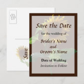 ひまわり見下ろす日付を保存 案内ポストカード (正面/裏面)