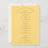 ひまわり観光バチェロレッテ週末 招待状 (裏面)