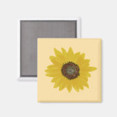 ひまわり角磁石 マグネット (正面/裏面)
