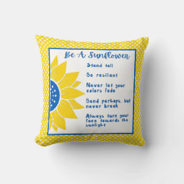 ひまわり言葉であるアートウクライナの色 クッション
