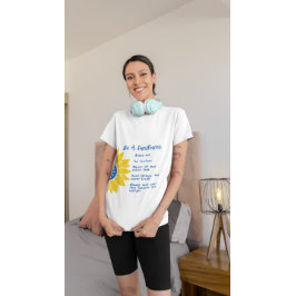 ひまわり言葉であるアートウクライナの色 Tシャツ