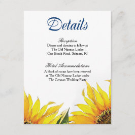 ひまわり詳細カード エンクロージャーカード