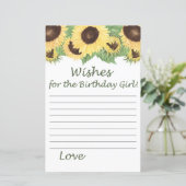 ひまわり誕生日の女の子を願う (スタンド正面)